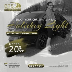 limo Christmas lights tour, Christmas in NYC,